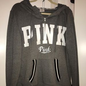 Pink VS quarter zip hoodie